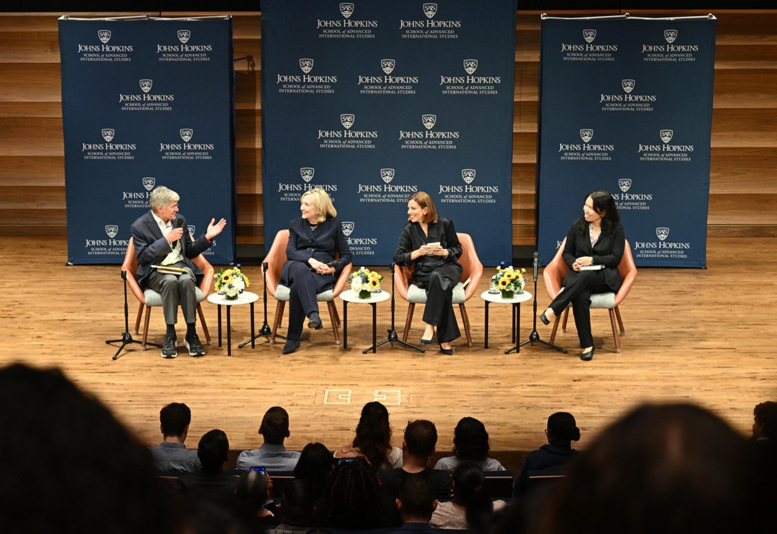 Hillary Clinton, Columbia SIPA Dean Keren Yarhi-Milo, and Professor Jessica Chen Weiss Discuss Global Decision-Making at SAIS
